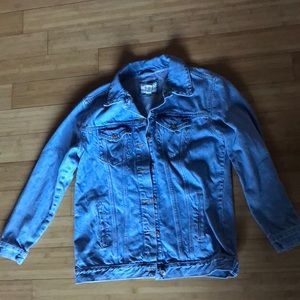 Oversized denim jacket